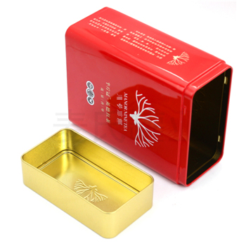 英德紅茶鐵盒，方形茶葉鐵盒包裝